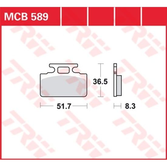Brzdové destičky MCB589