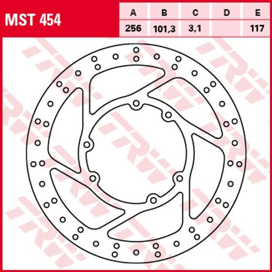 Brzdový kotouč MST454