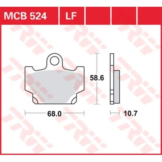 Brzdové destičky MCB524