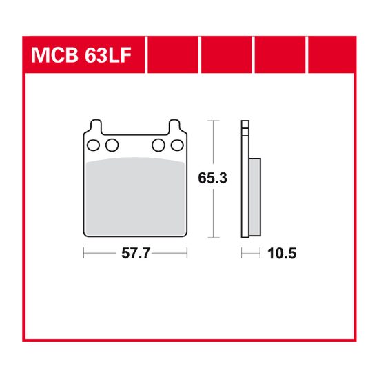 Brzdové destičky MCB063