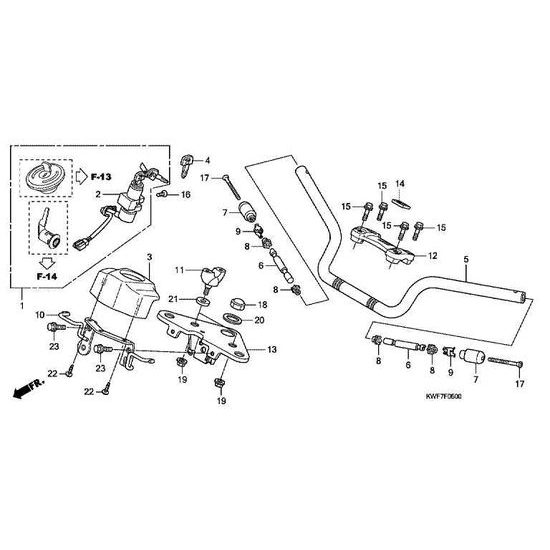 Kryt - Honda - CBF125MA (2010)
