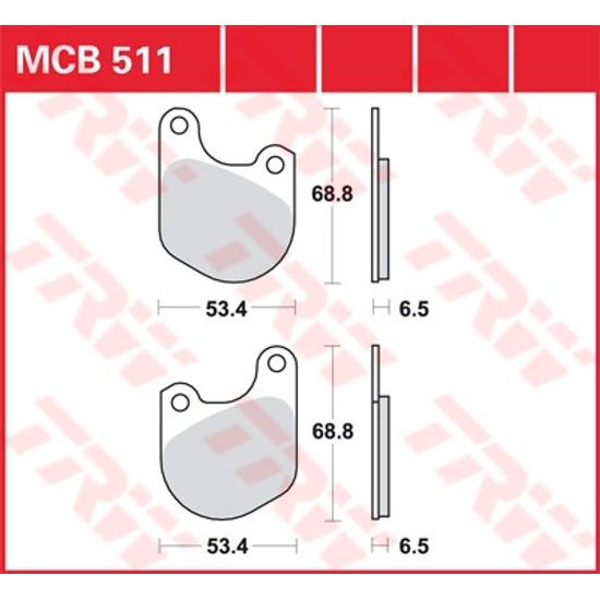 Brzdové destičky MCB511