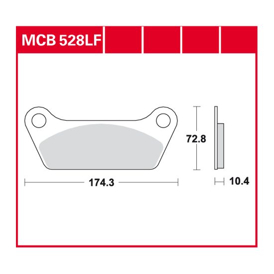 Brzdové destičky MCB528