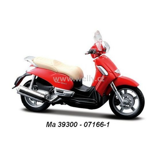 Model Aprilia Scarabeo 500 1:18 - červená