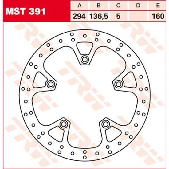 Brzdový kotouč MST391