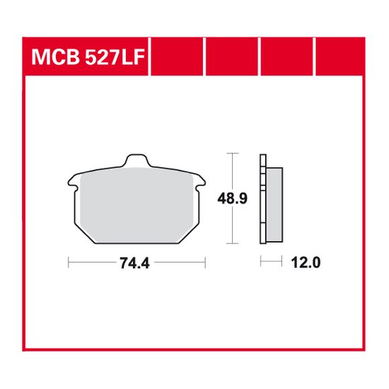 Brzdové destičky MCB527