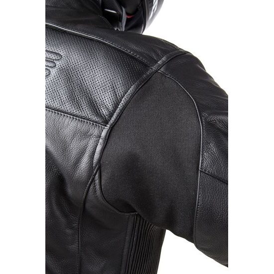 Kožená Airbagová bunda ROADSTER černá