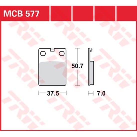 Brzdové destičky MCB577