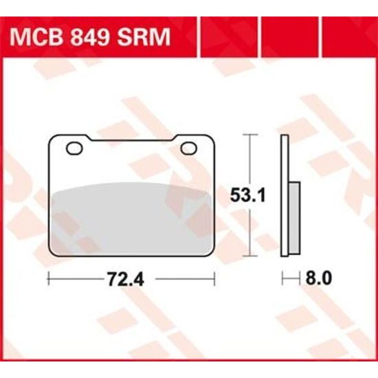 Brzdové destičky MCB849SRM