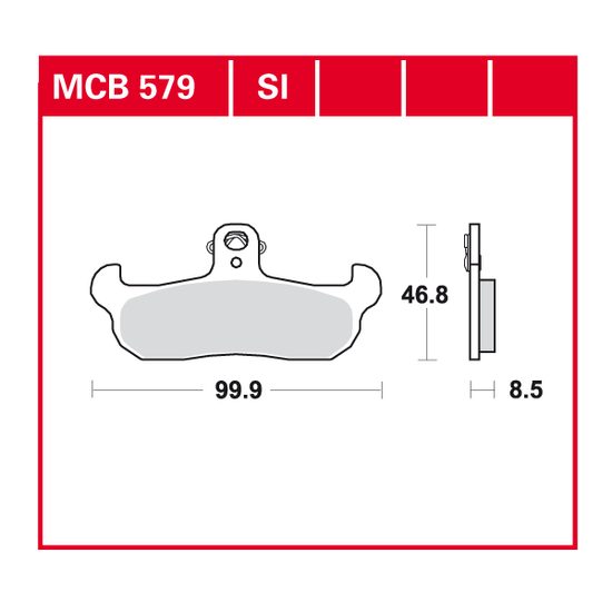 Brzdové destičky MCB579
