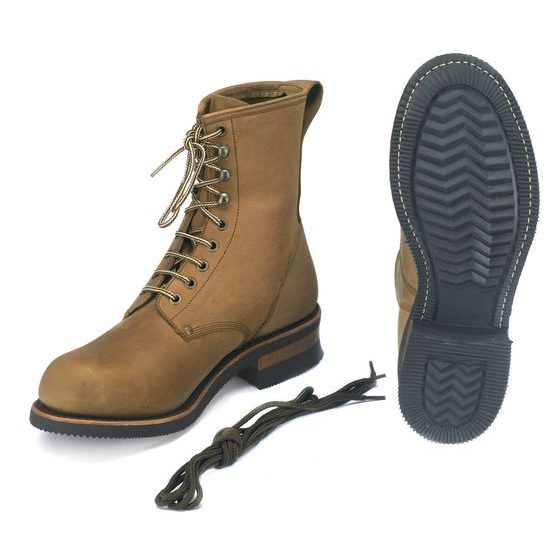 Tkaničková moto obuv / WORKER - hnědé