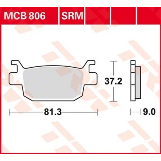 Brzdové destičky MCB806SRM