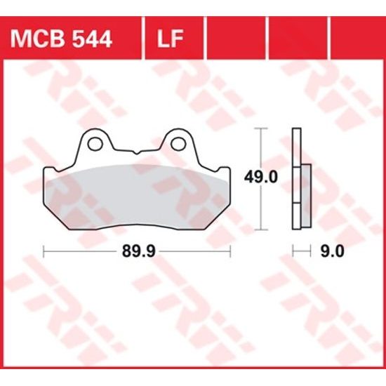 Brzdové destičky MCB544