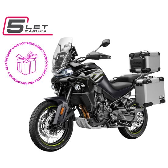 CFMOTO 800MT Explore - Gem Black - Černá + DÁREK - 1 KUS SKLADEM