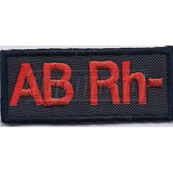 Nášivka krevní skupina AB RH-
