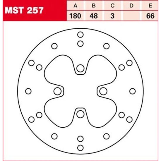 Brzdový kotouč MST257