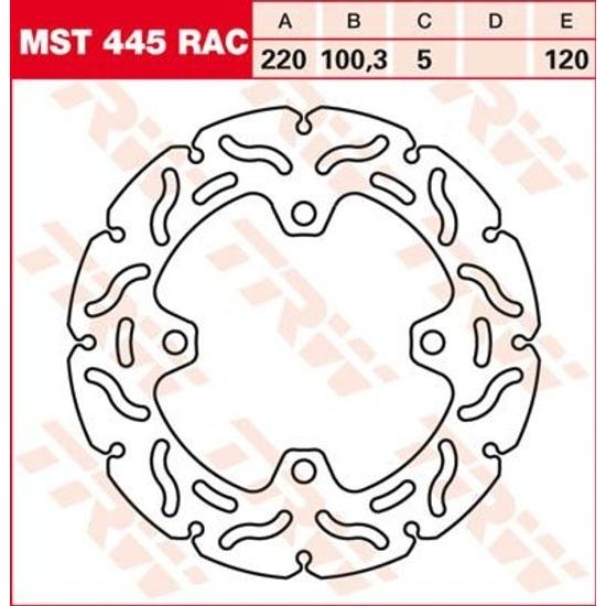 Brzdový kotouč MST445RAC