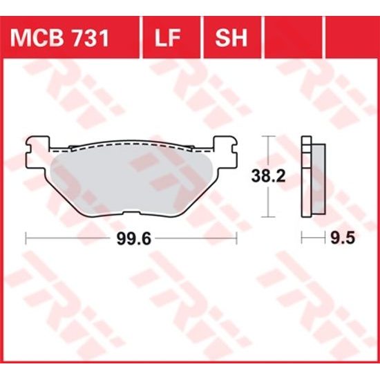 Brzdové destičky MCB731SH