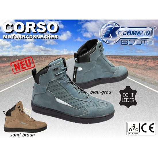 Moto obuv/ tenisky CORSO, modro-šedé