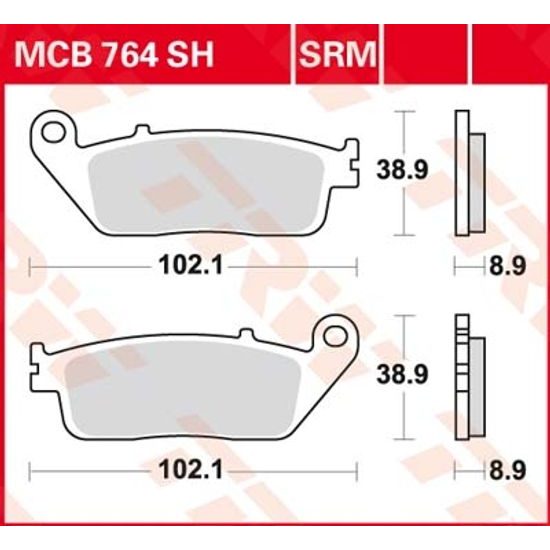 Brzdové destičky MCB764SRM
