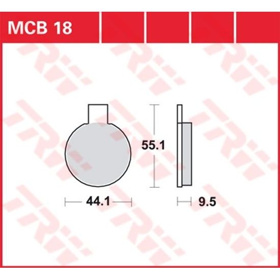 Brzdové destičky MCB018