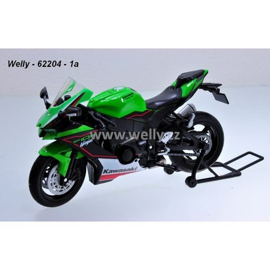 Welly 1:12 Kawasaki Ninja ZX-10R (zelená), model motocyklu
