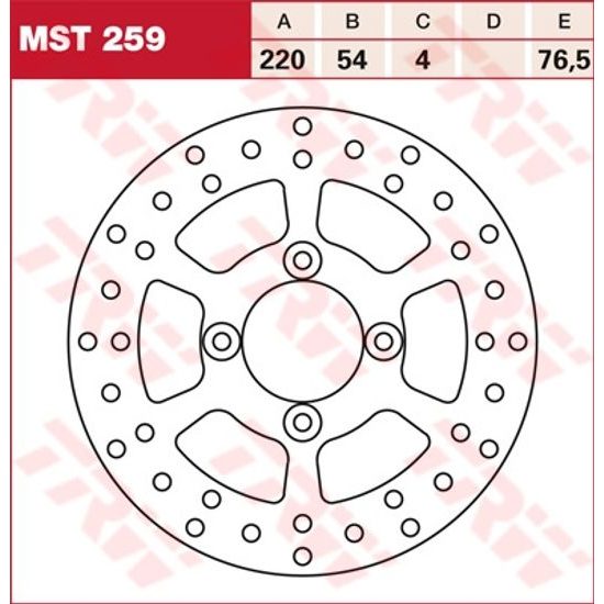 Brzdový kotouč MST259