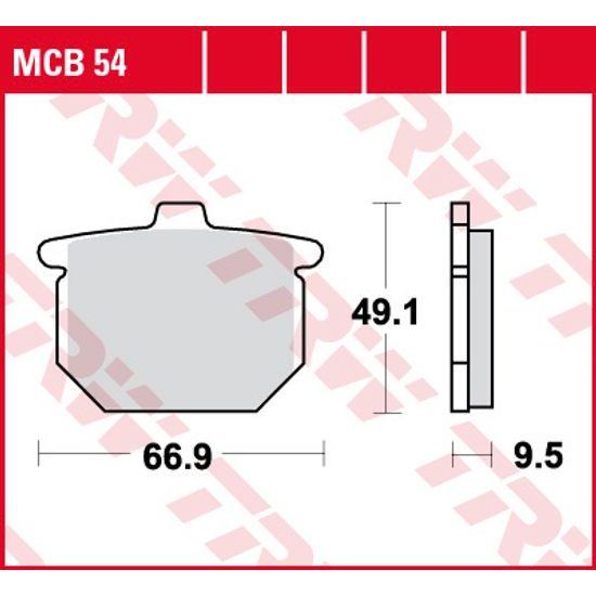 Brzdové destičky MCB054