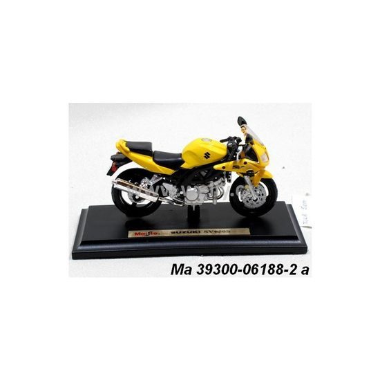 Model Suzuki SV650S 1:18 - žlutá