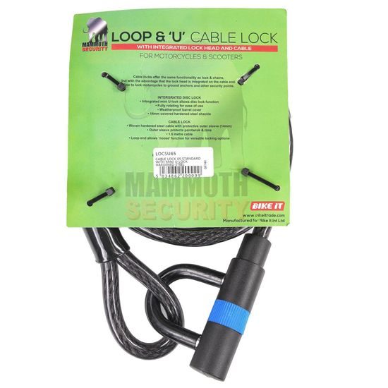 Mammoth Security kabelový zámek "U" & smyčka