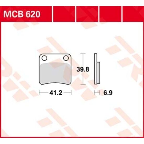 Brzdové destičky MCB620