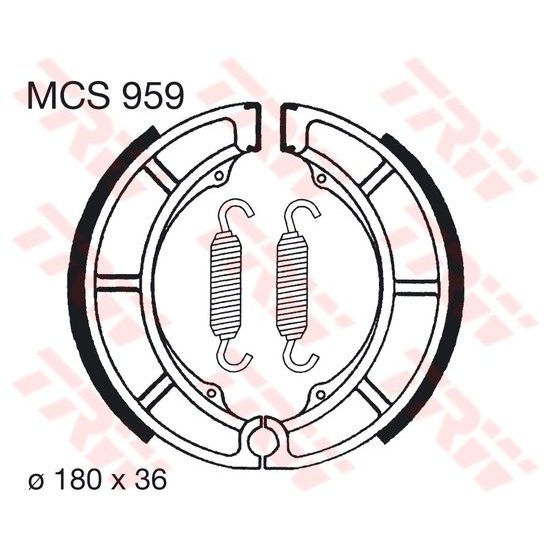 Brzdové pakny MCS959