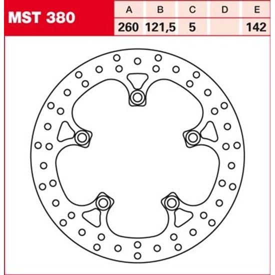 Brzdový kotouč MST380