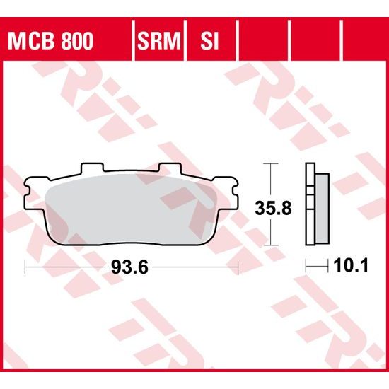 Brzdové destičky MCB800SI