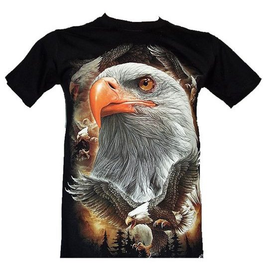 Triko SVÍTÍCÍ potisk - Orel