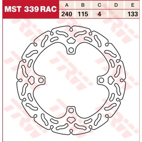 RACING Brzdový kotouč MST339RAC