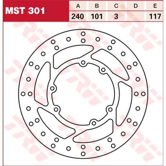 RACING Brzdový kotouč MST301