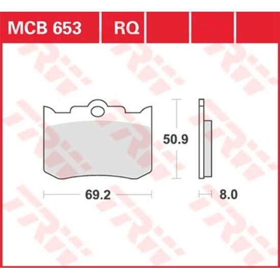Brzdové destičky MCB653RQ