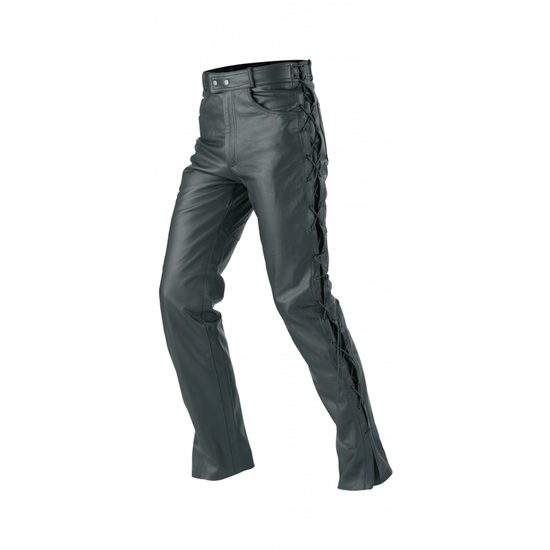 Büse kožené pánské jeansy- šňůry, velikost 48