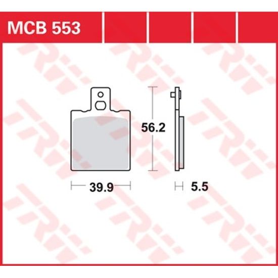 Brzdové destičky MCB553