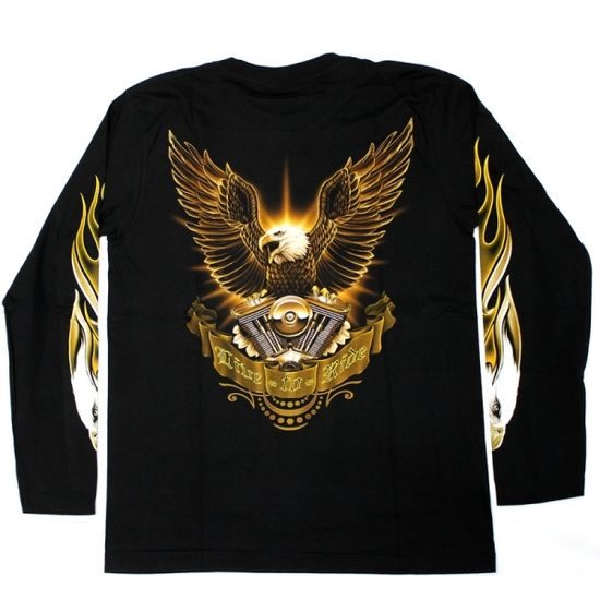 Triko s dlouhým rukávem - Live to ride