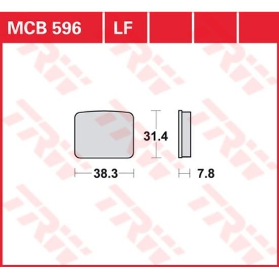 Brzdové destičky MCB596