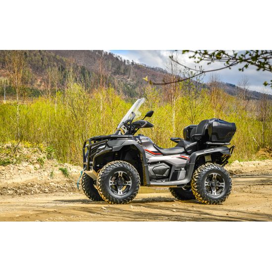 CFMOTO Gladiator X625-A T3b OVERLAND stříbrná - 1 KUS IHNED K ODBĚRU . Pozor akce ! – Přední nárazník + zadní nárazník + plexi nebo oplechování podvozku + zadní kufr Overland