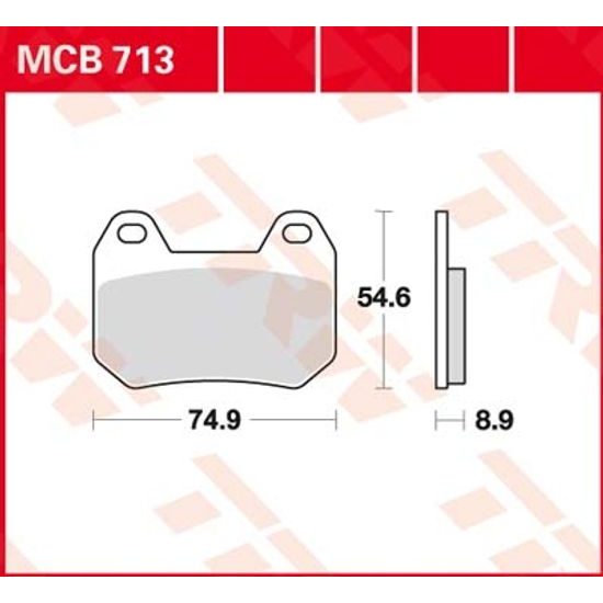 Brzdové destičky MCB713