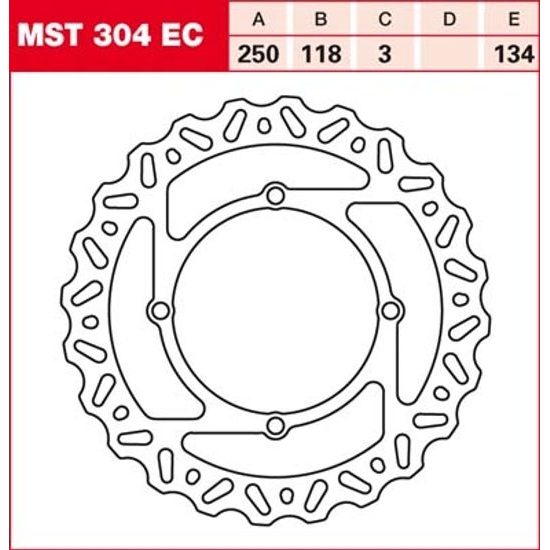 Brzdový kotouč MST304EC