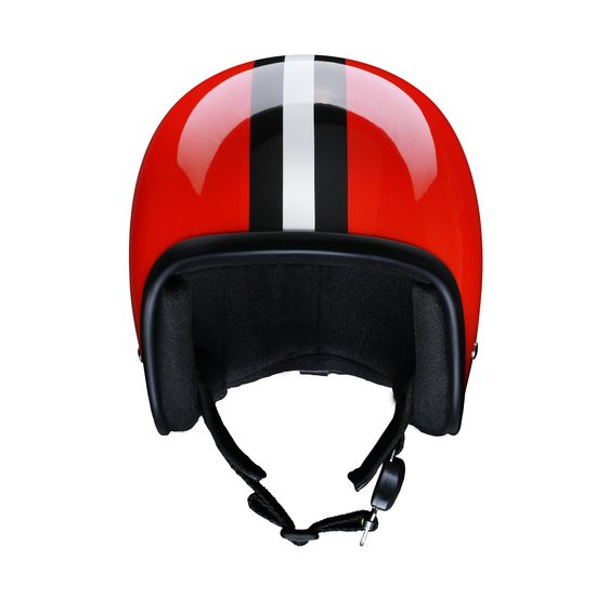 Moto helma RB-680 / červená, replica DDR moped