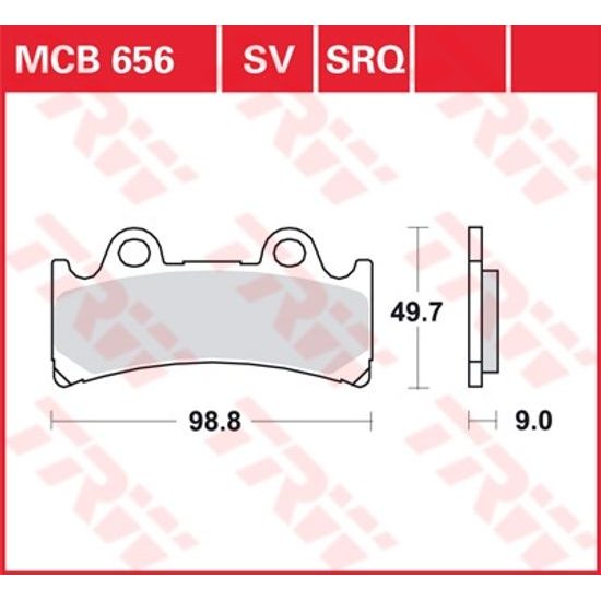 Brzdové destičky MCB656SV