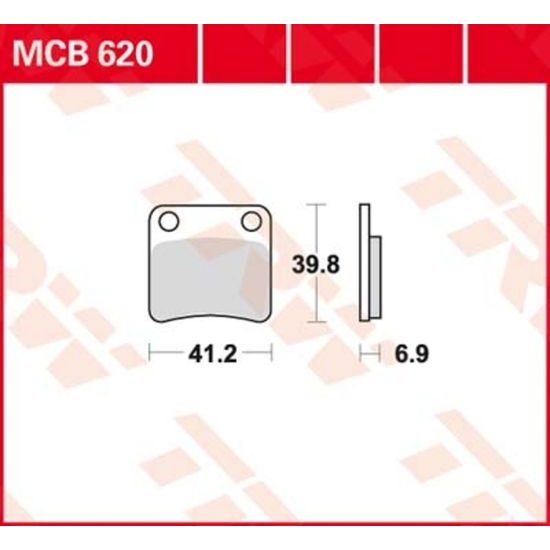 Brzdové destičky MCB620