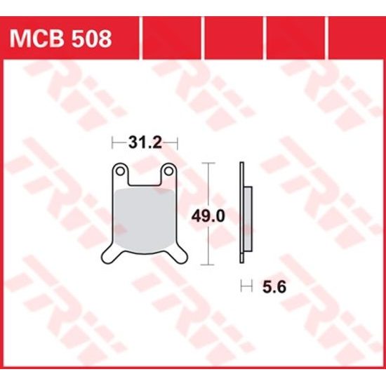 Brzdové destičky MCB508