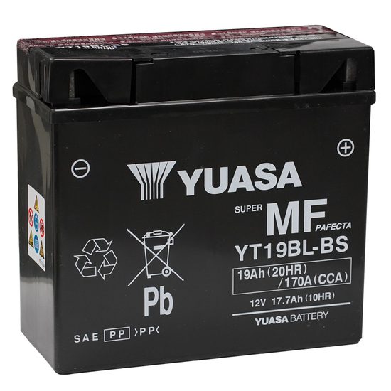 YUASA bezúdržbová baterie YT19BL-BS 12V/19A